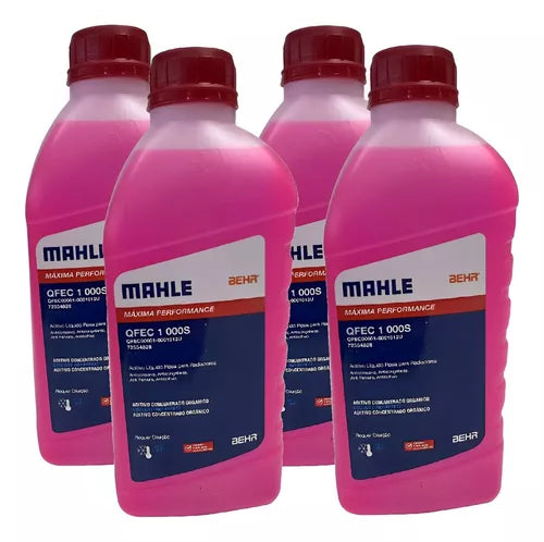 4x Aditivo De Radiador Monoetilenoglico Mahle Rosa 1 Litro cada