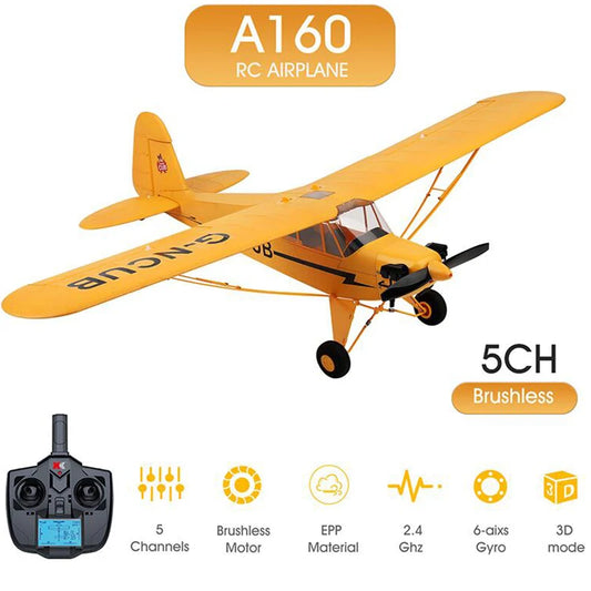 Hot Sale Wltoys A160 J3 RC Plane RTF 2.4G Brushless Motor 3D/6G Remote Control Airplane Ready To Fly